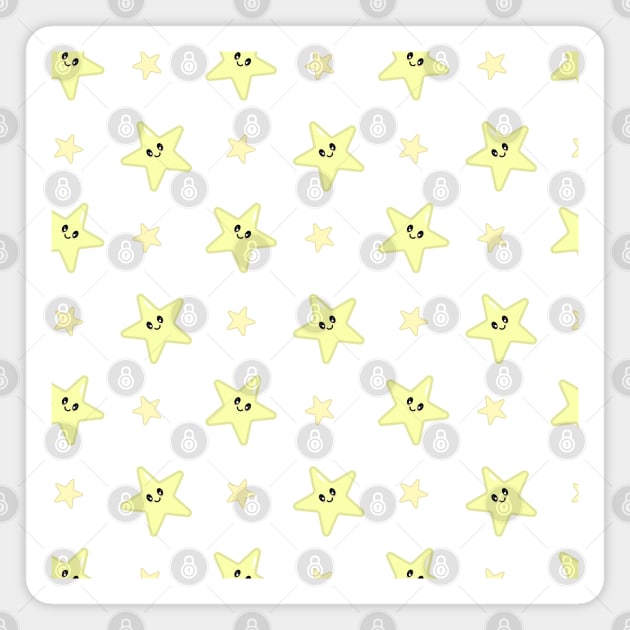 Kawaii Cute Star Pattern Magnet by Kelly Gigi